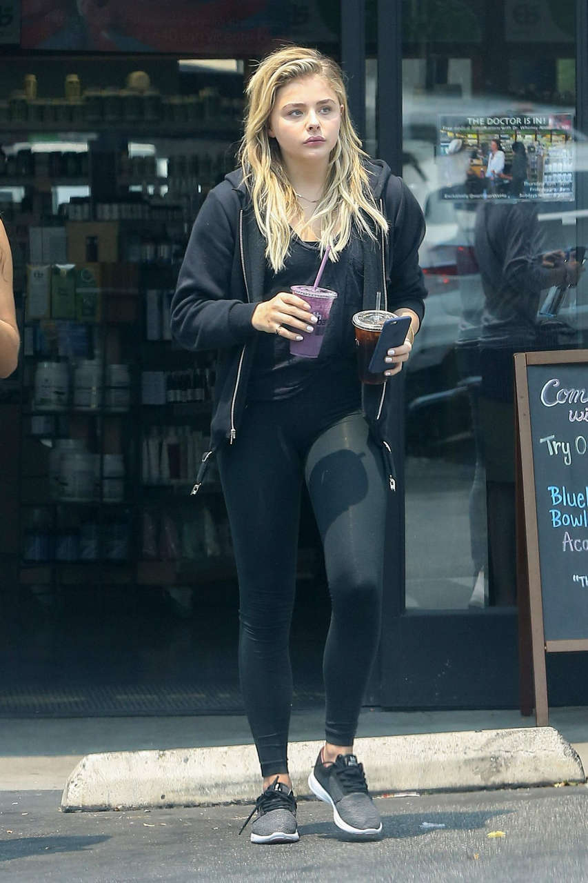 Chloe Moretz Out For Drinks West Hollywood