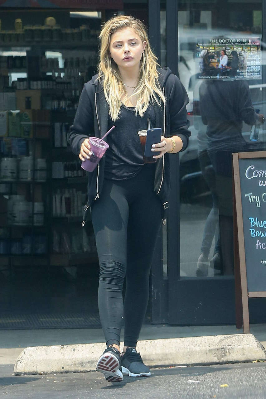 Chloe Moretz Out For Drinks West Hollywood