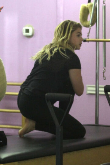 Chloe Moretz Pilates Class Los Angeles