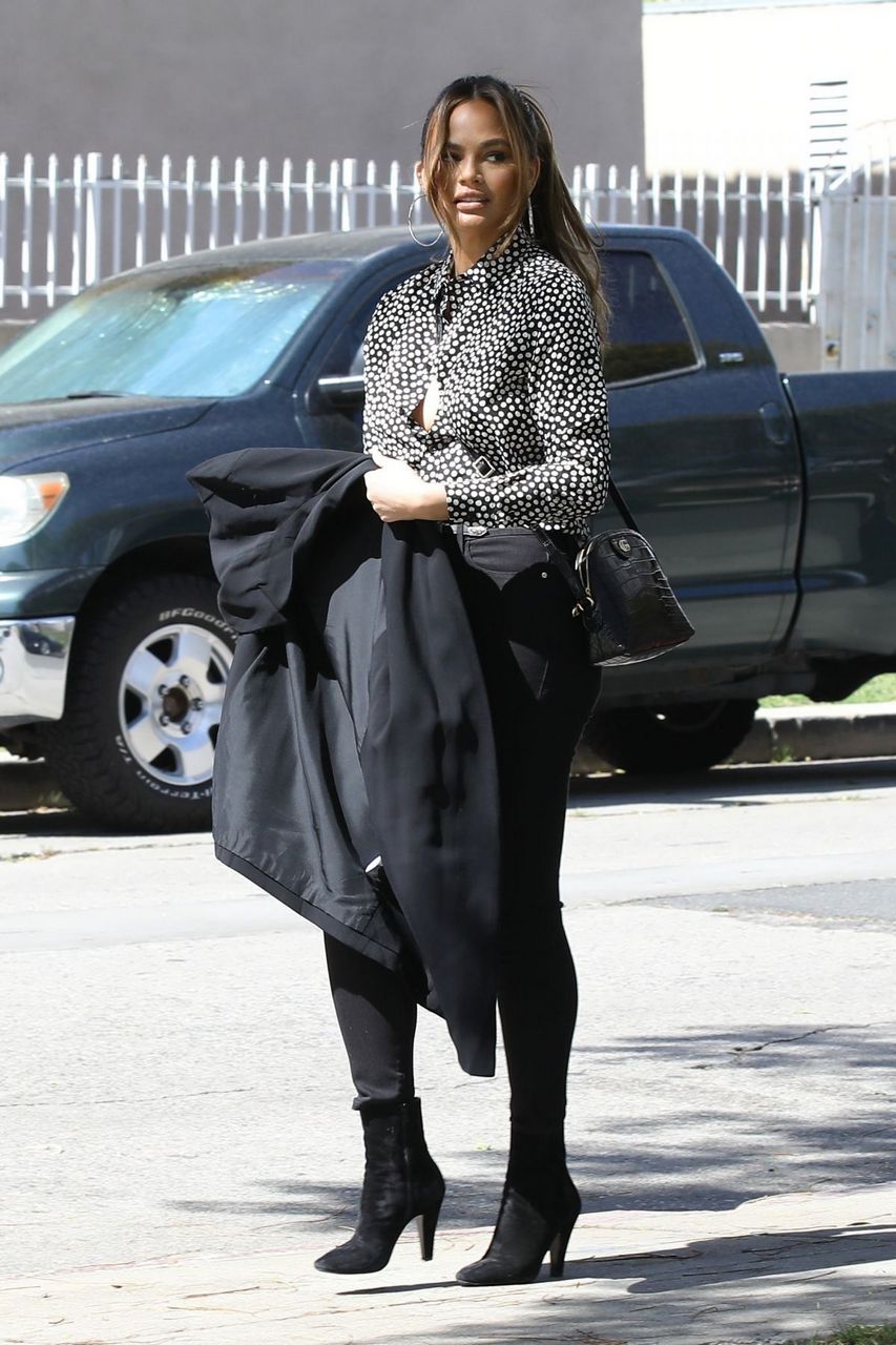 Chrissy Teigen Out And About Beverly Hills