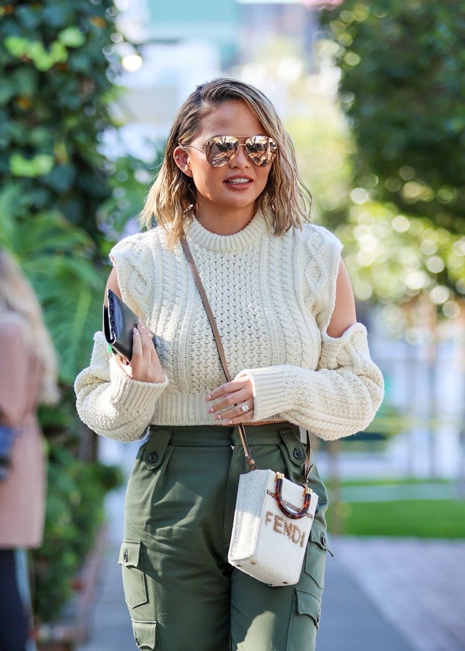 Chrissy Teigen Out And About West Hollywood
