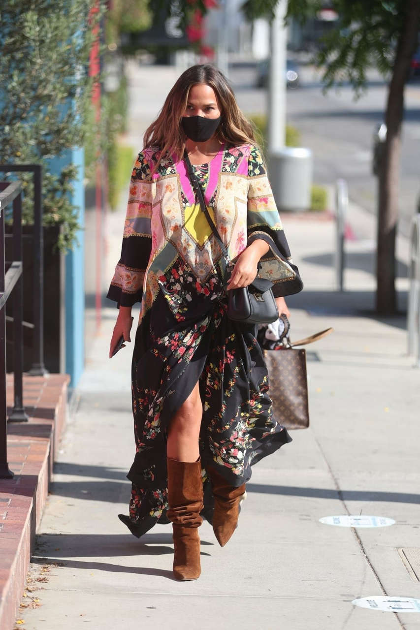 Chrissy Teigen Out Shopping West Hollywood