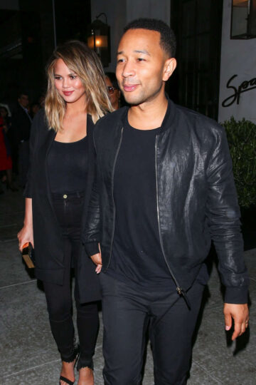 Chrissy Teigen Spago Restaurant Beverly Hills