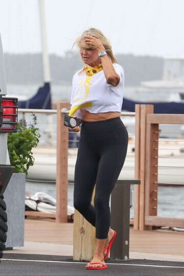 Christie Brinkley Out About Hamptons