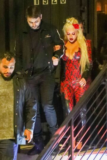 Christina Aguilera And Matthew Rutler Night Out Los Angeles