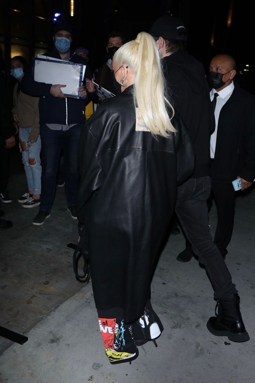 Christina Aguilera Arrives Lakers Game Crypto Com Arena Los Angeles