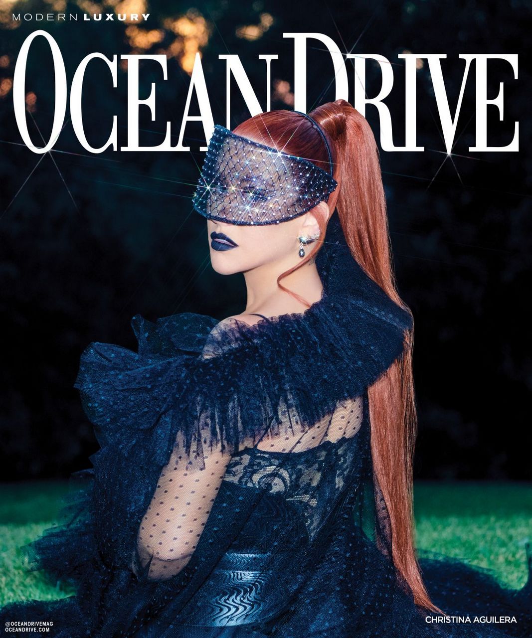 Christina Aguilera For Ocean Drive Magazine January