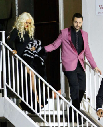 Christina Aguilera Leaves 2016 Clive Davis Pre Grammys Gala Los Angeles