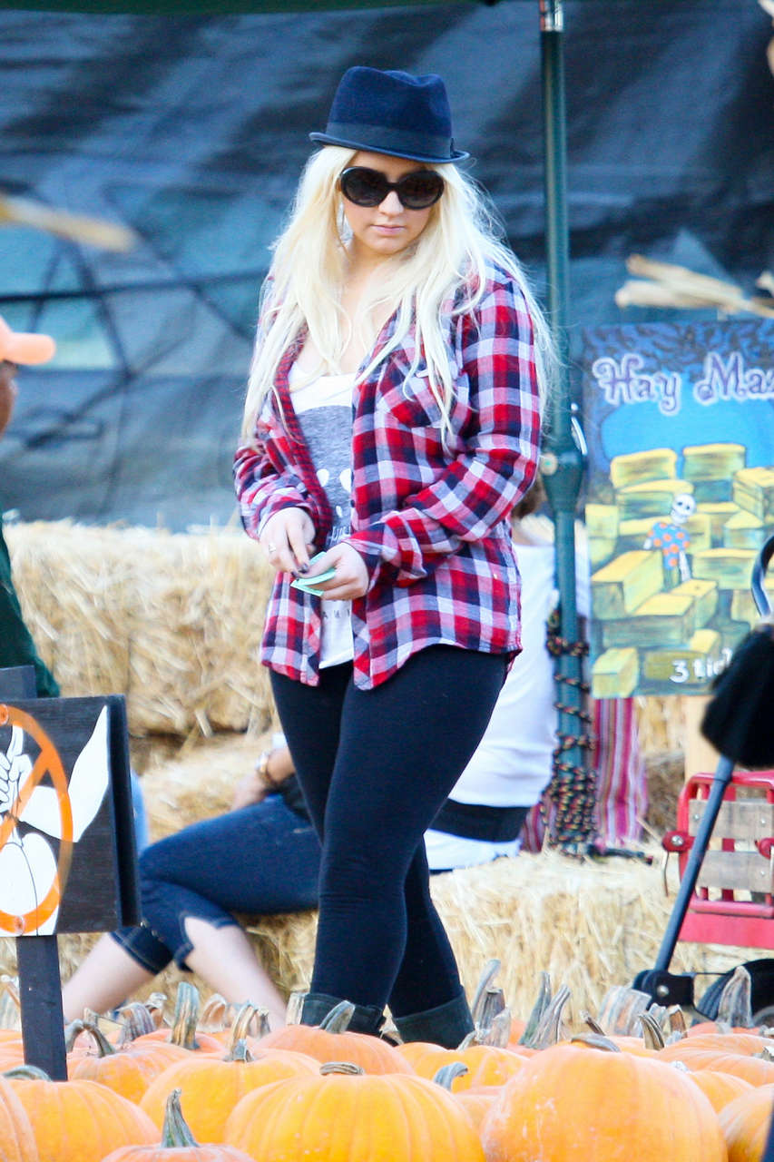 Christina Aguilera Pumpkin Patch
