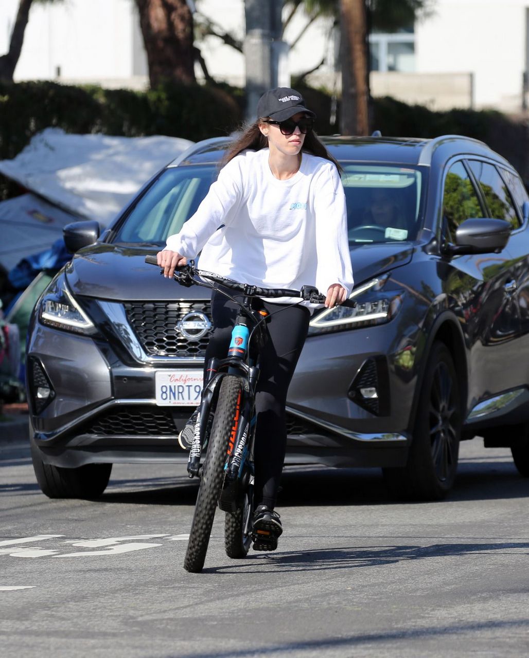 Christina And Arnold Schwarzenegger Out Riding Bikes Los Angeles