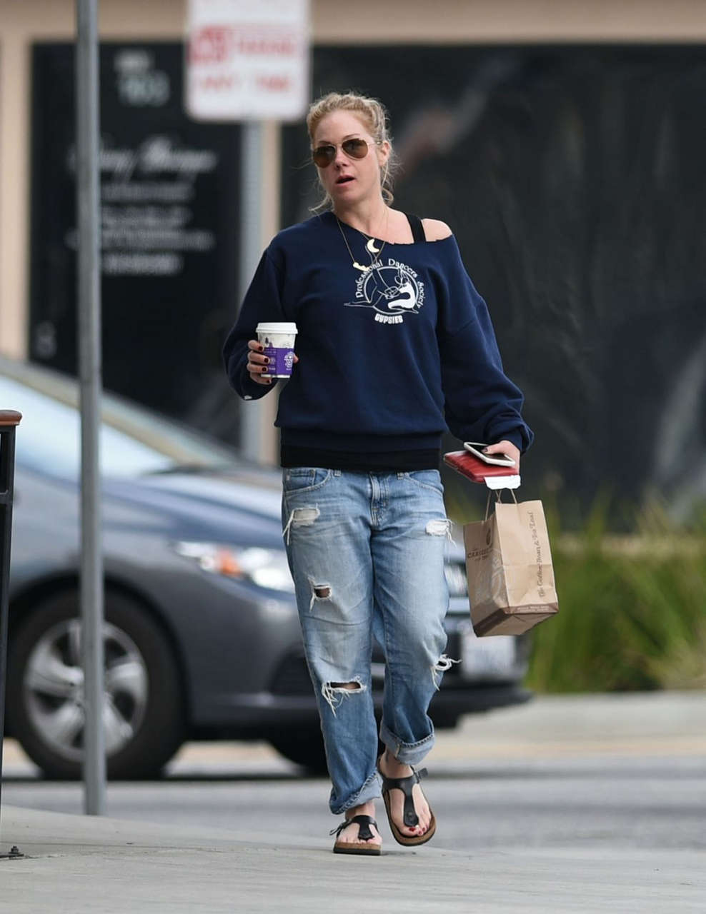 Christina Applegate Leaves Coffee Bean Tea Leaf Los Angeles