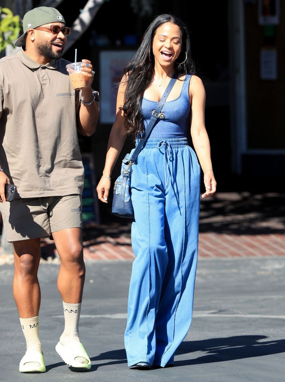 Christina Milian And J Ryan La Cour Out For Lunch Fred Segal West Hollywood
