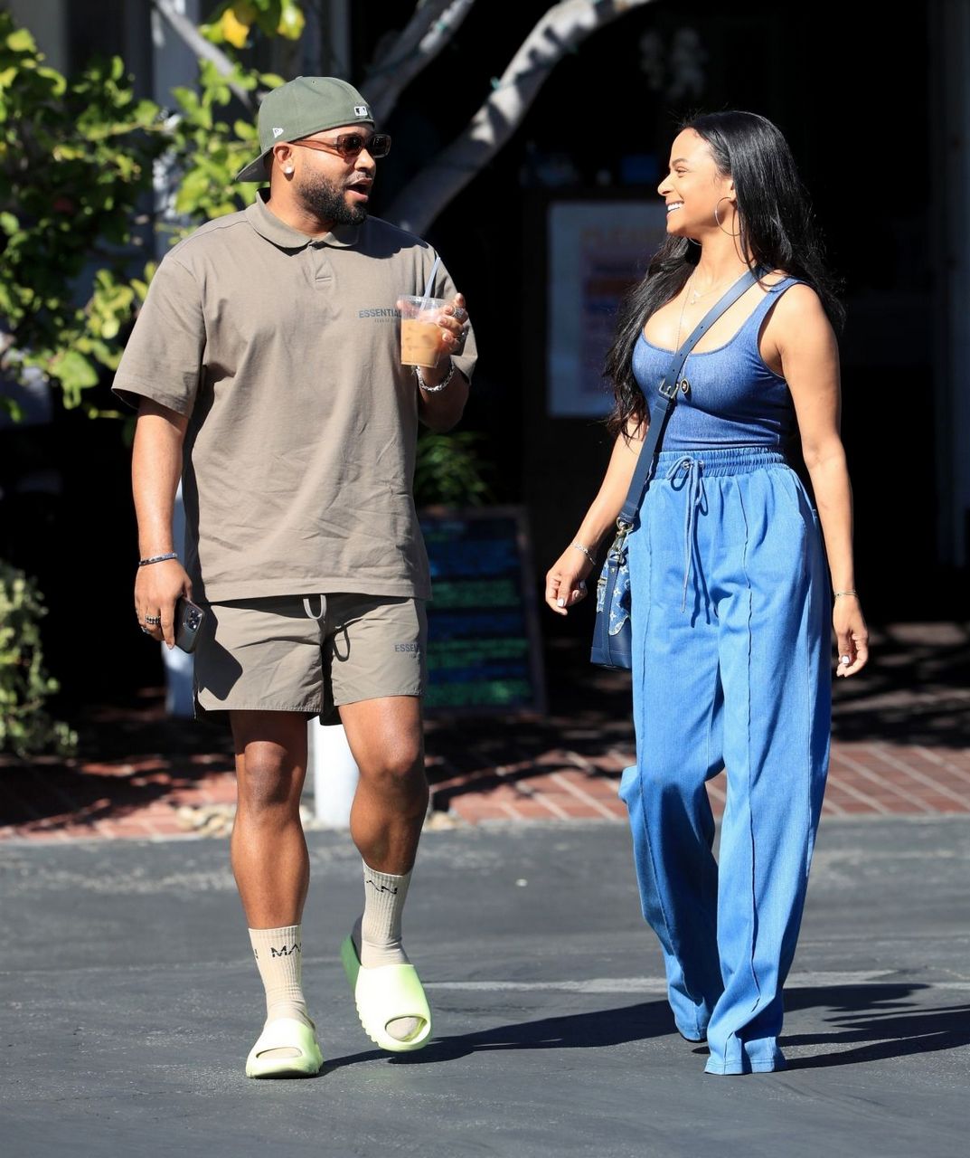 Christina Milian And J Ryan La Cour Out For Lunch Fred Segal West Hollywood