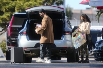 Christina Milian Arrives Back From New Years Day Trip To Las Vegas