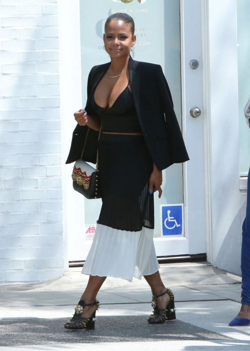 Christina Milian Out About Beverly Hills