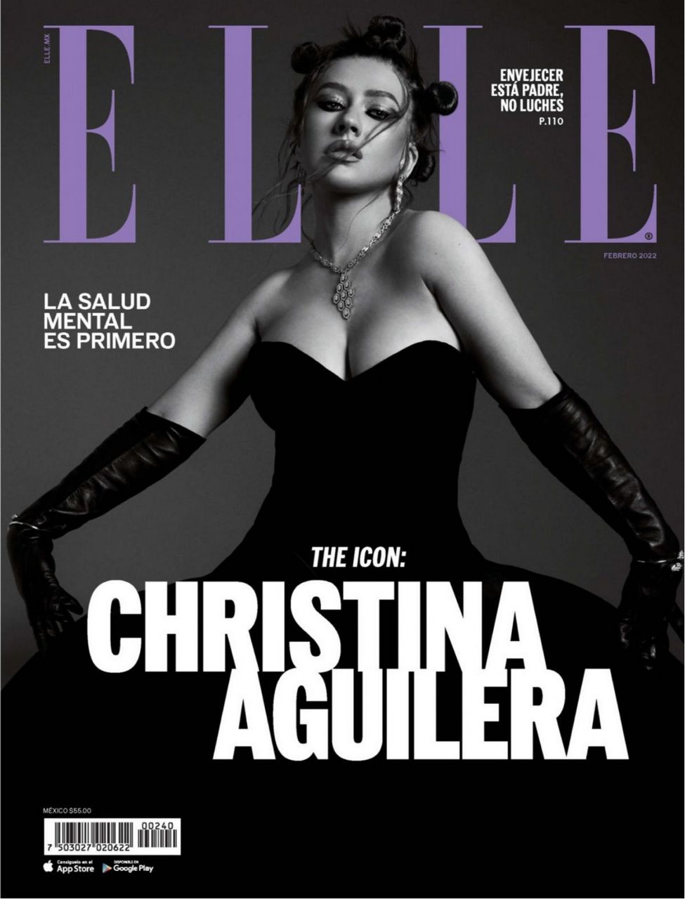 Christine Aguilera For Elle Magazine Mexico February