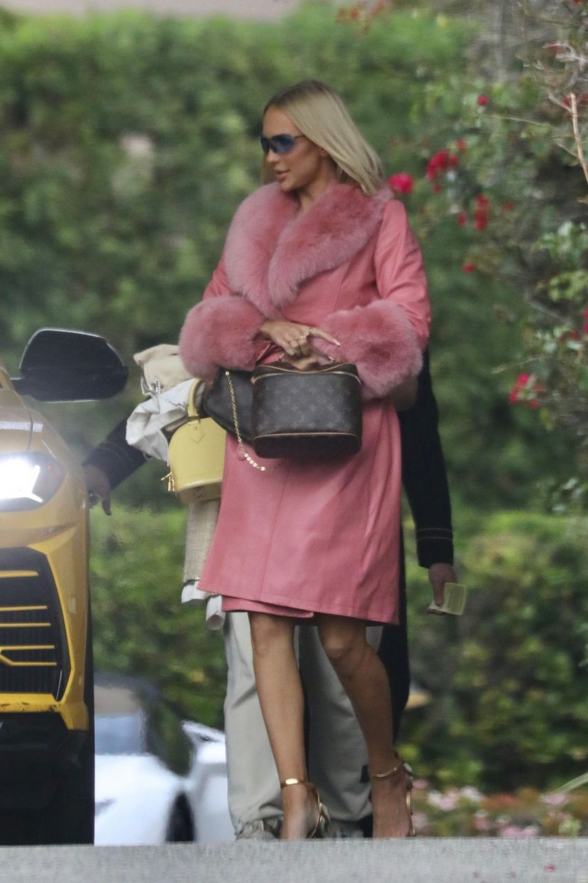 Christine Quinn Arrives Beverly Hills Hotel