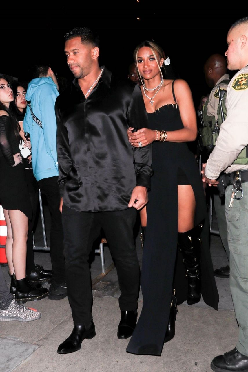 Ciara Arrives Super Bowl Eve Drake S Event West Hollywood
