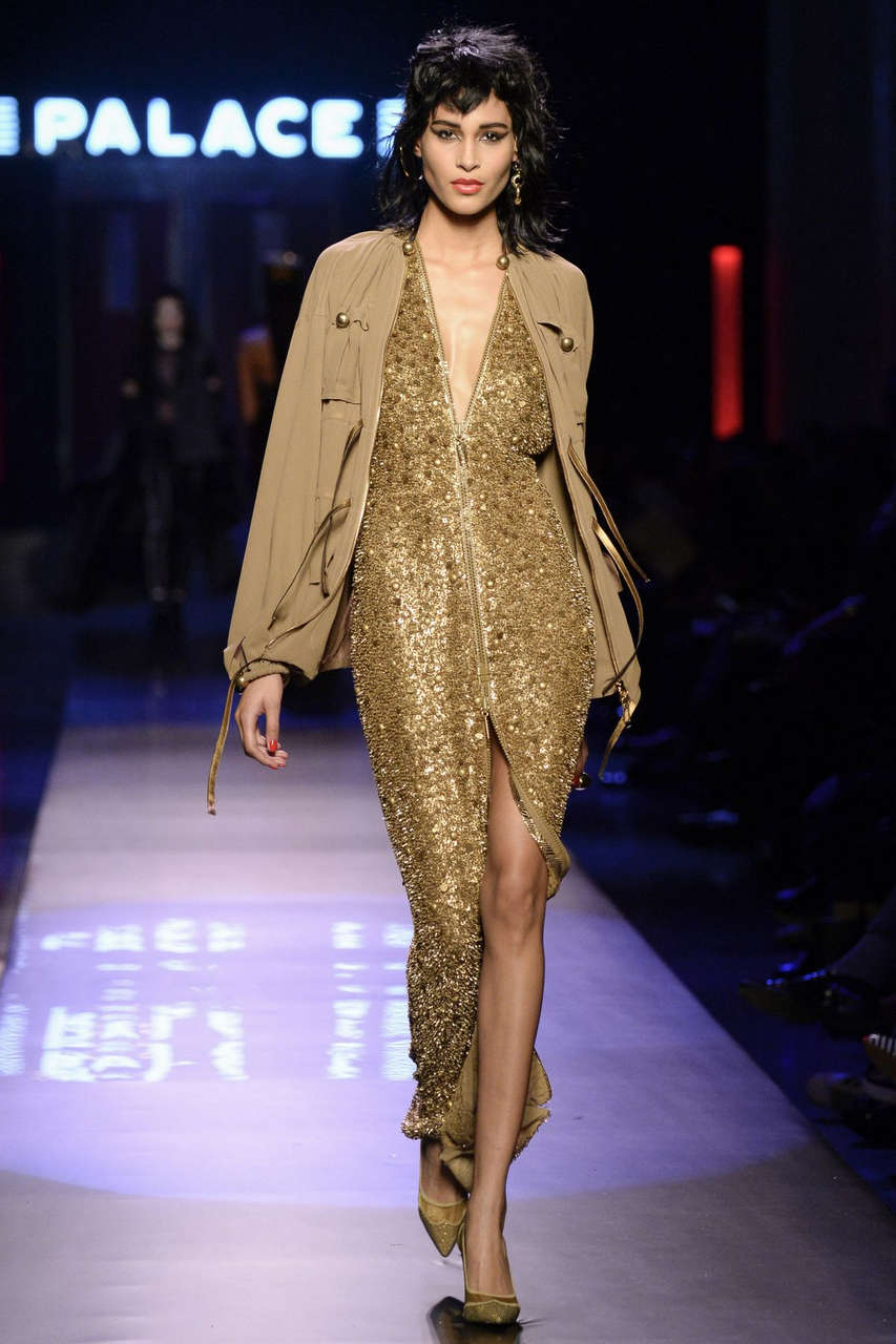 Cindy Bruna Jean Paul Gaultier Spring Summer 2016 Fashion Show Paris