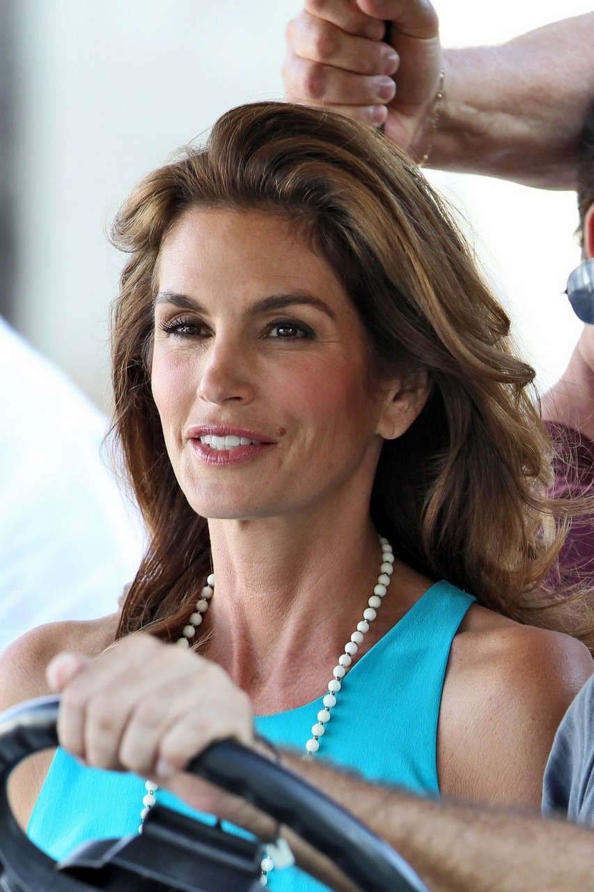 Cindy Crawford Set Commercial Miami