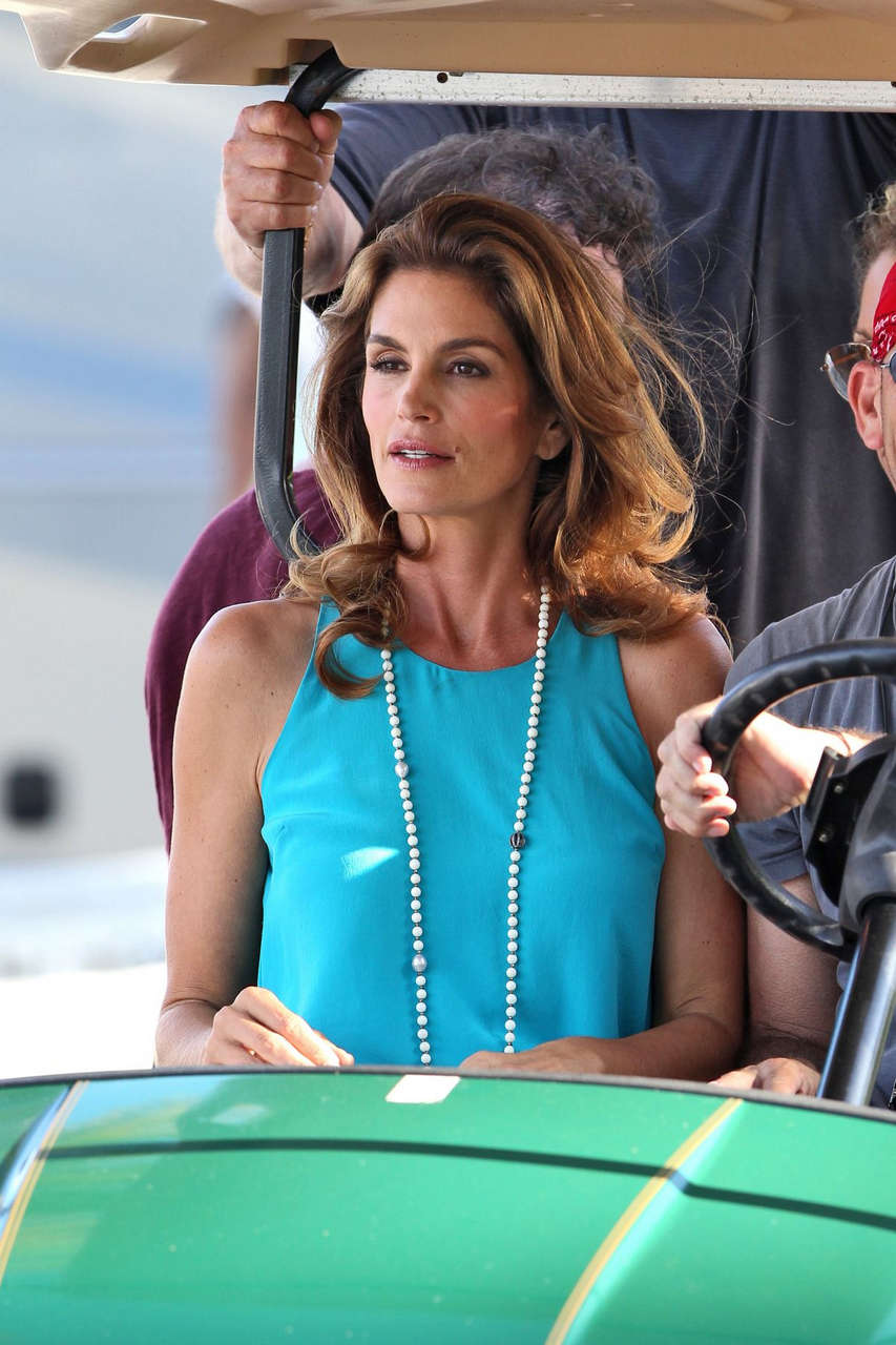 Cindy Crawford Set Commercial Miami