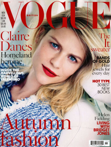 Claire Danes Vogue Magazine Uk November 2013 Issue