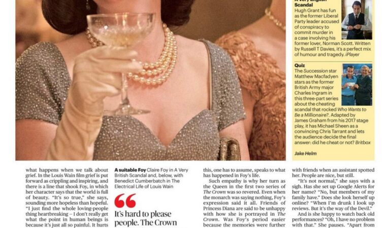 Claire Foy Sunday Times Culture December (3 photos)