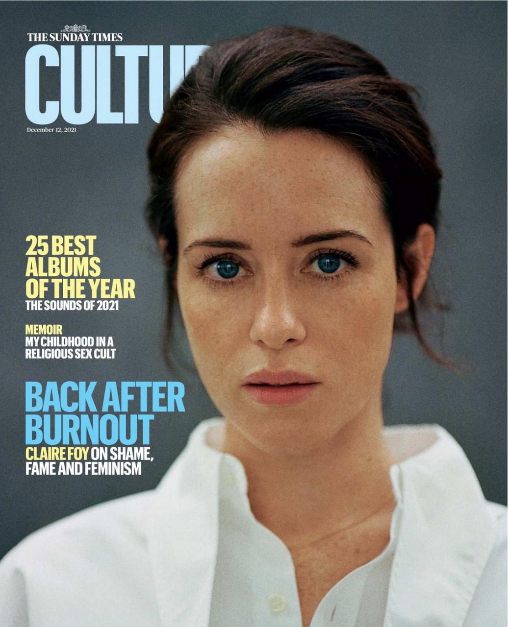 Claire Foy Sunday Times Culture December
