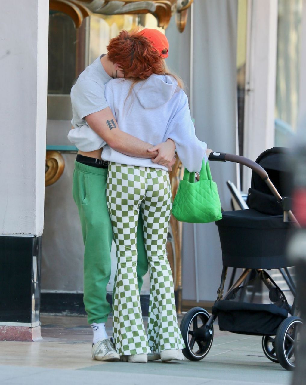 Clara Berry And Kj Apa Out With Their Baby Los Angeles