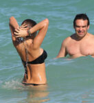 Claudia Galanti Black Bikini Beach Miami