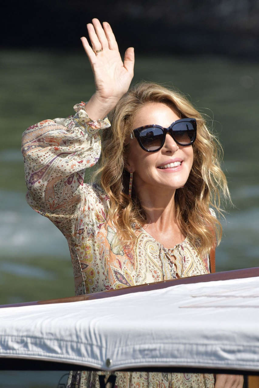 Claudia Gerini Arrives Hotel Excelsior Venice