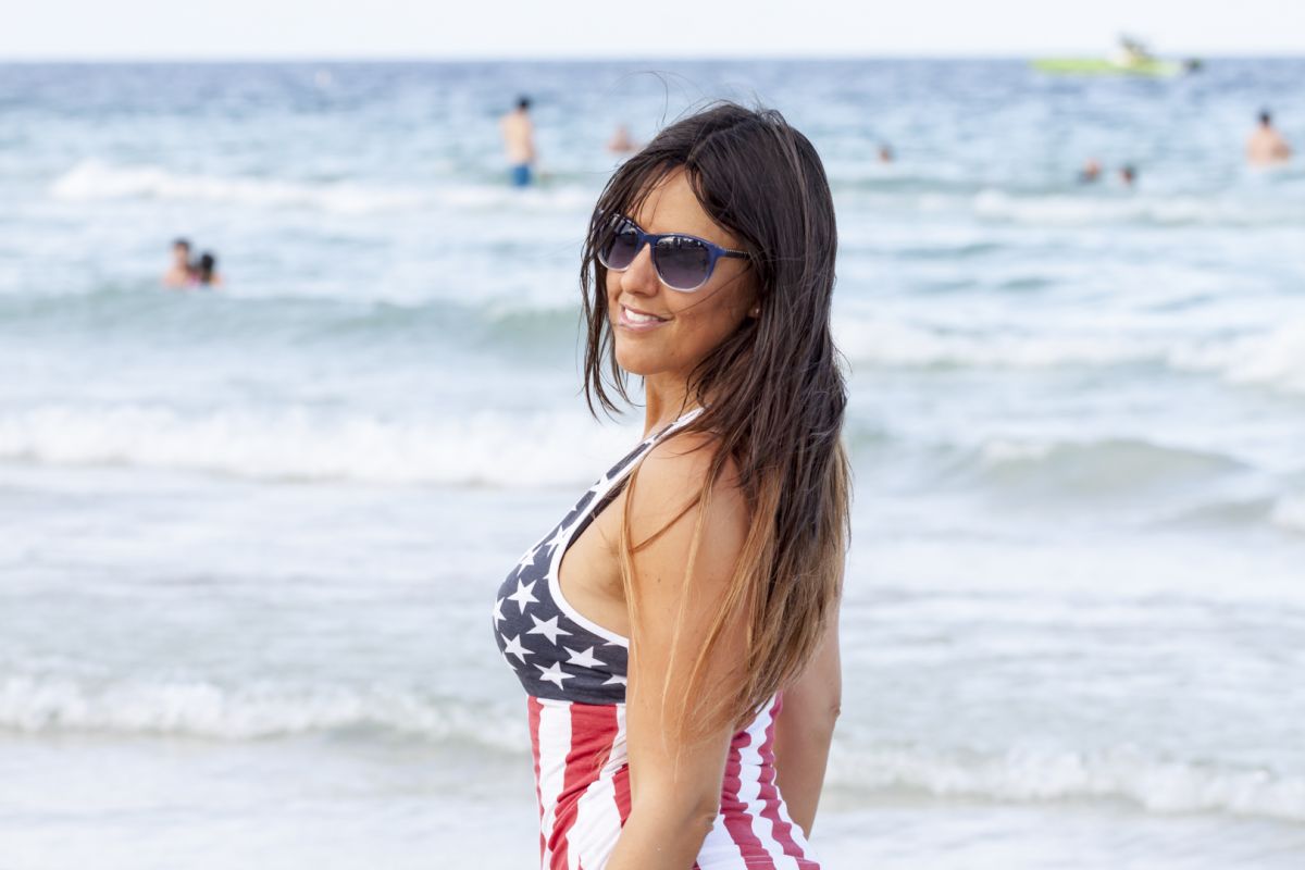 Claudia Romani Bikini Beach Miami 1