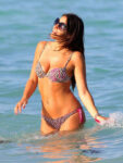 Claudia Romani Leopard Bikini Beach Miami