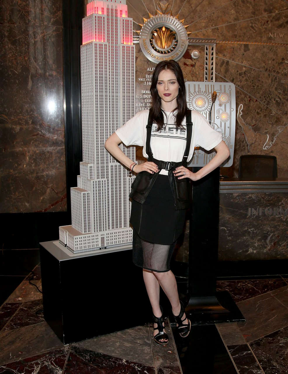 Coco Rocha Lights Empire State Building For World Blood Day New York