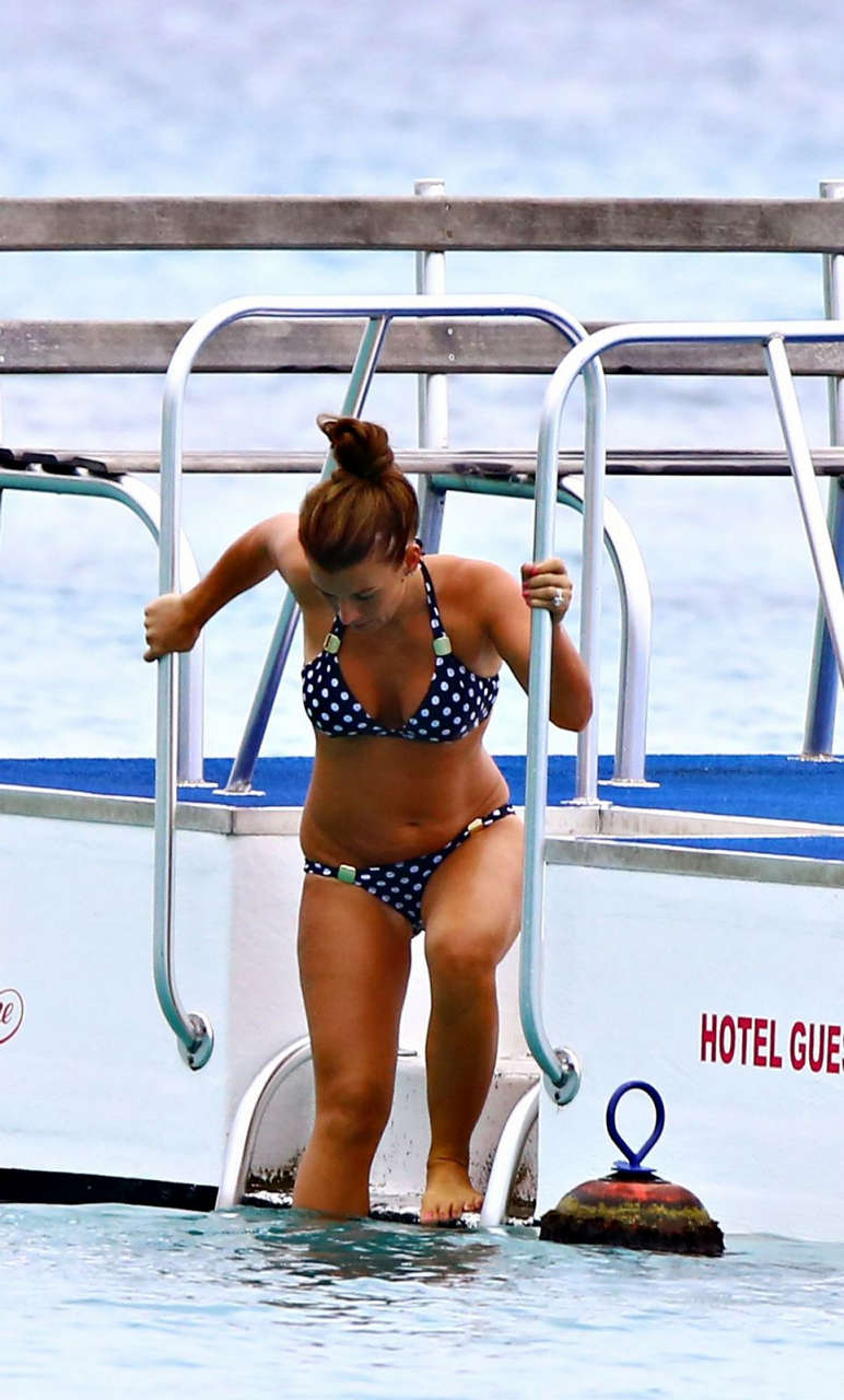 Coleen Rooney Bikini A Beach Barbados