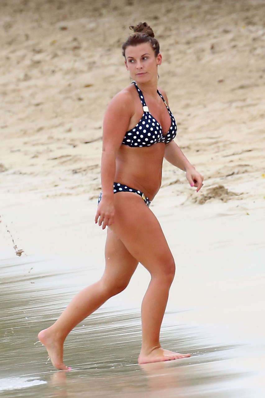 Coleen Rooney Bikini A Beach Barbados