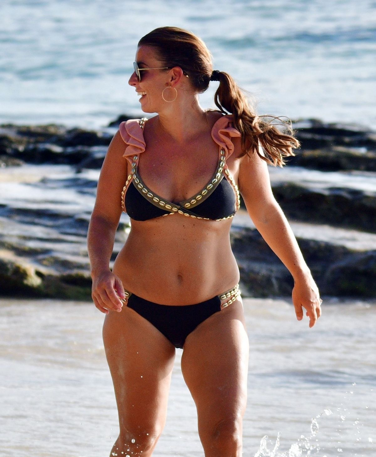 Coleen Rooney Bikini Beach Barbados