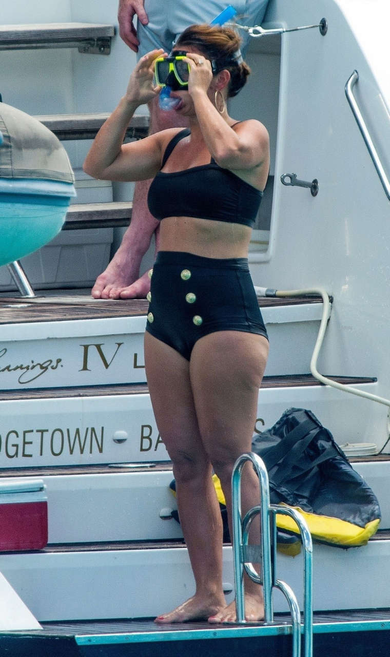 Coleen Rooney Bikini Boat Barbados