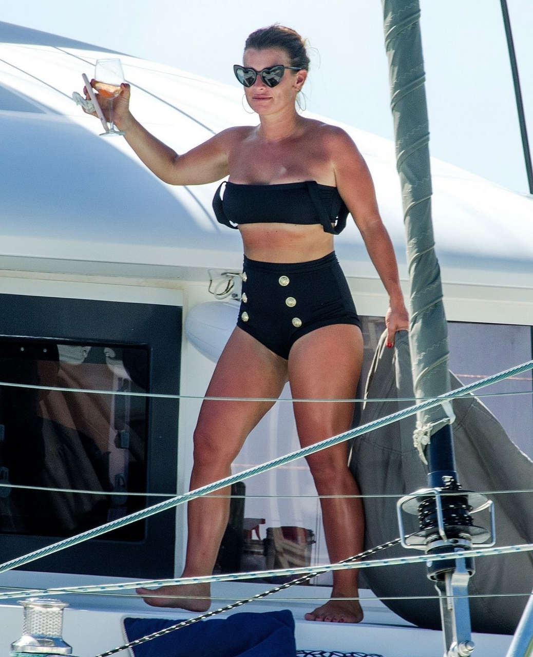Coleen Rooney Bikini Boat Barbados