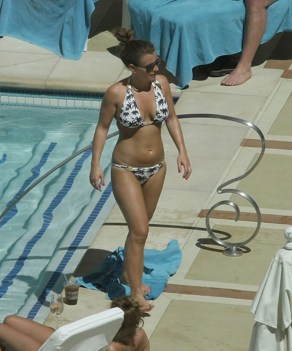 Coleen Rooney Bikini By Pool Las Vegas