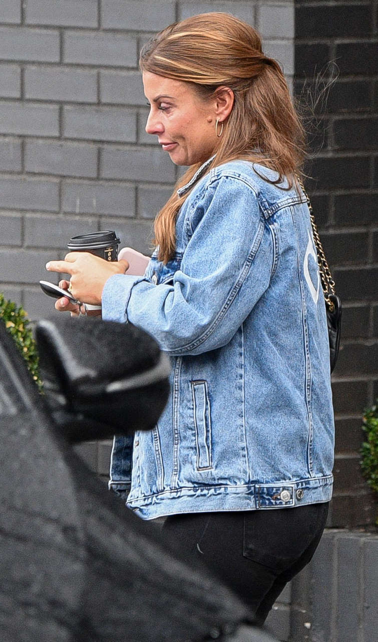 Coleen Rooney Leaves Her Hotel Manchester