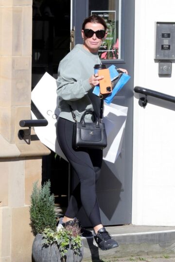 Coleen Rooney Out For Coffee And Shopping Alderley Edge