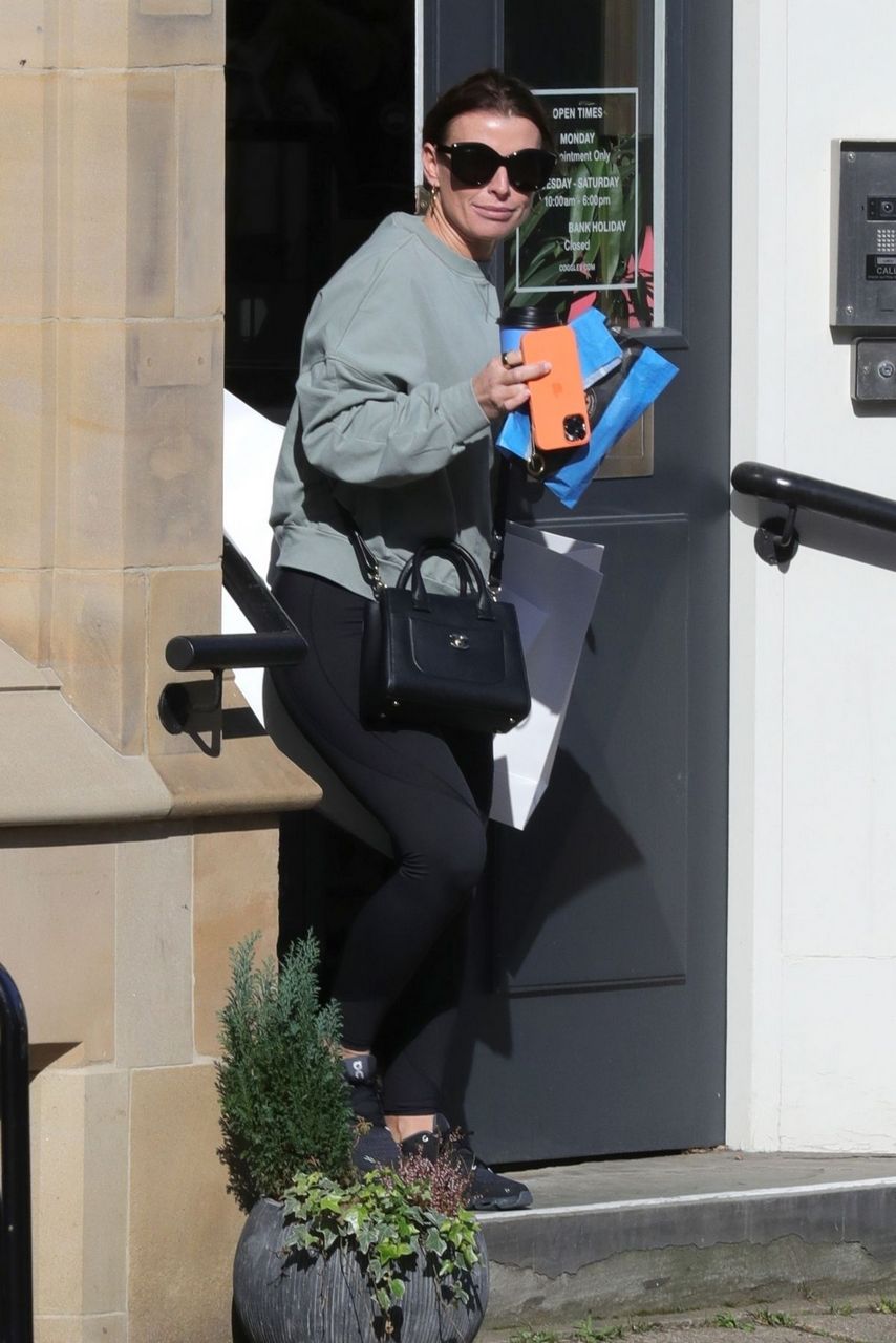 Coleen Rooney Out For Coffee And Shopping Alderley Edge