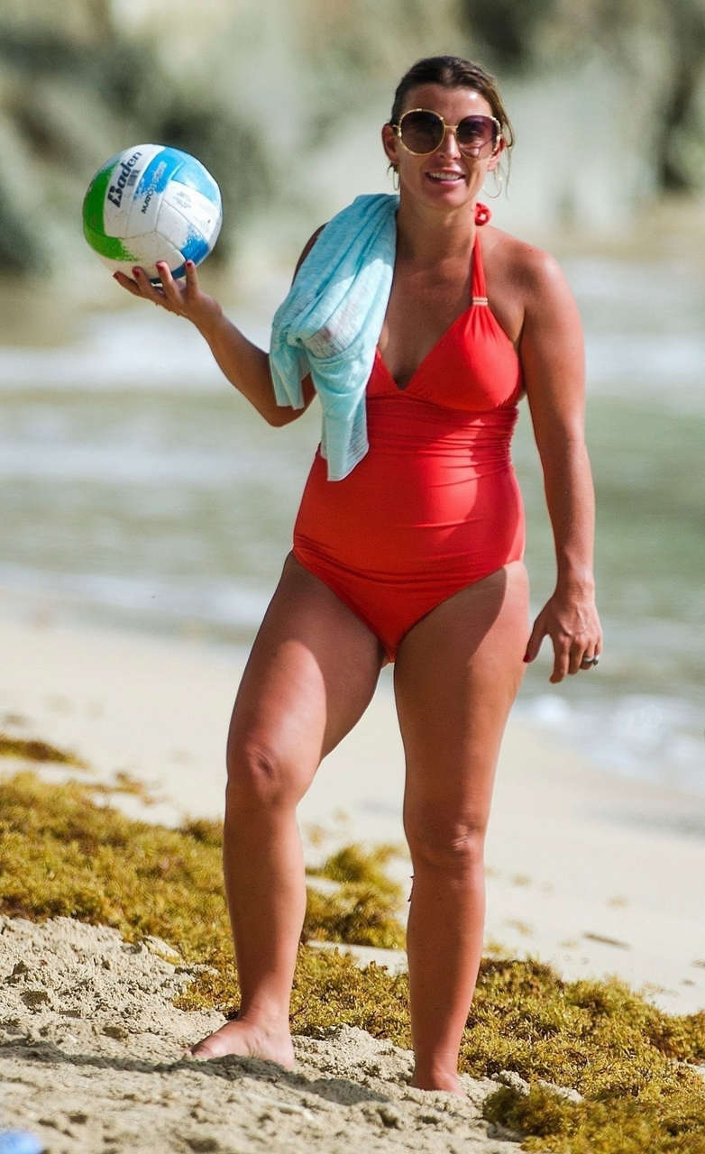 Coleen Rooney Swimsuit Beach Barbados