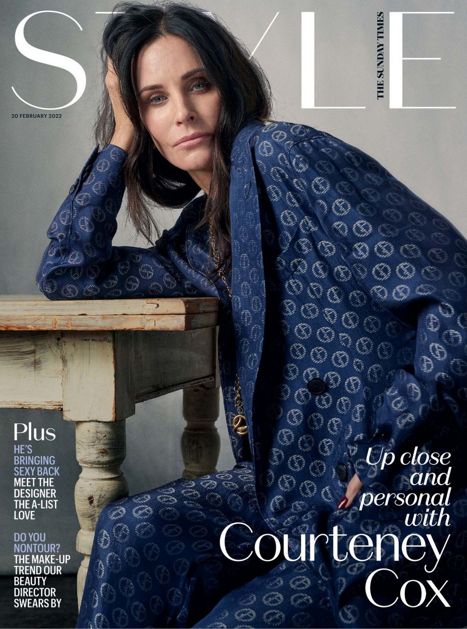Courteney Cos Sunday Times Style Magazine February