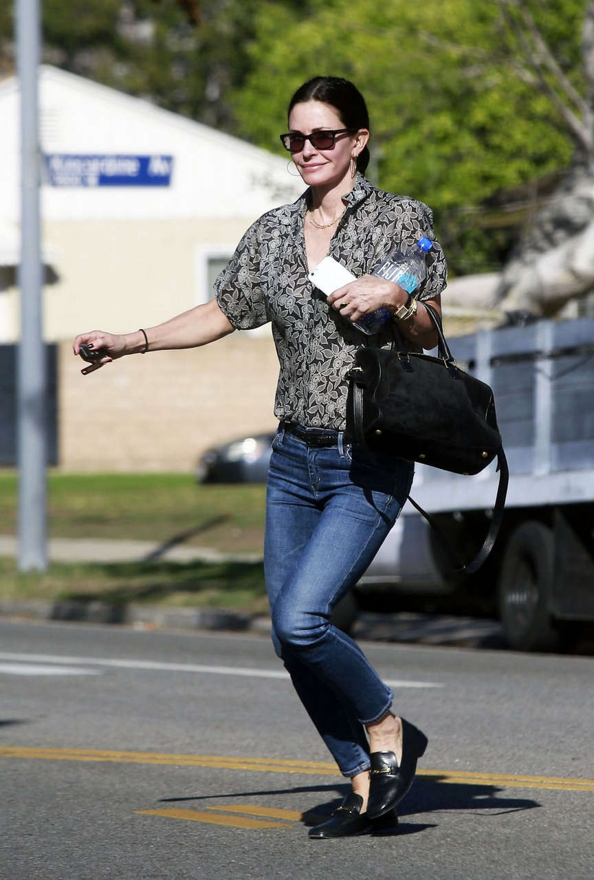 Courteney Cox Out About Los Angeles