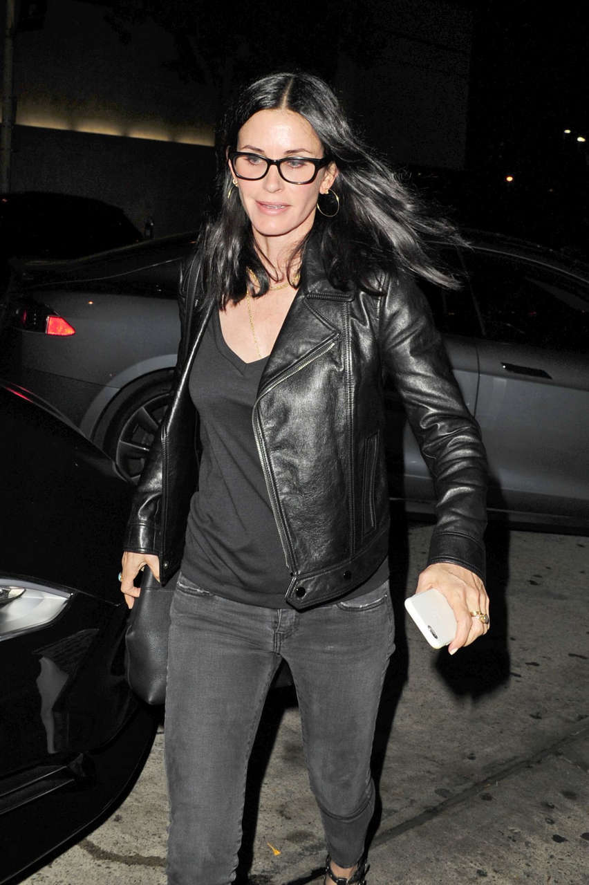 Courtney Cox Night Out Beverly Hills
