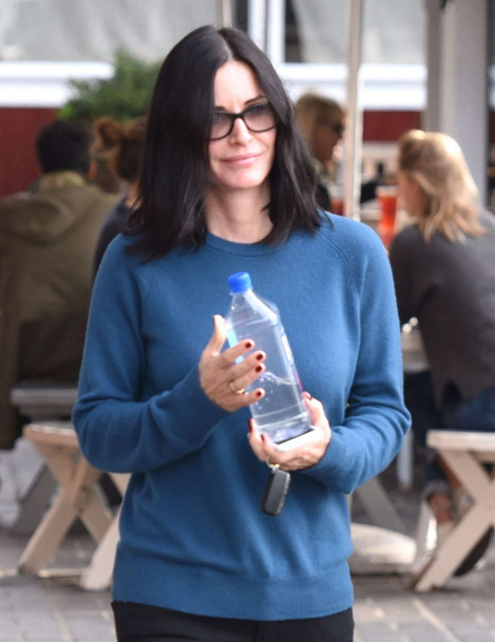 Courtney Cox Out About Brentwood
