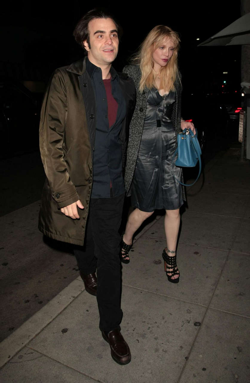 Courtney Love Out For Dinner Mr Chow Beverly Hills