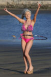 Courtney Stodden Bikini Hula Hoop Beach Los Angeles